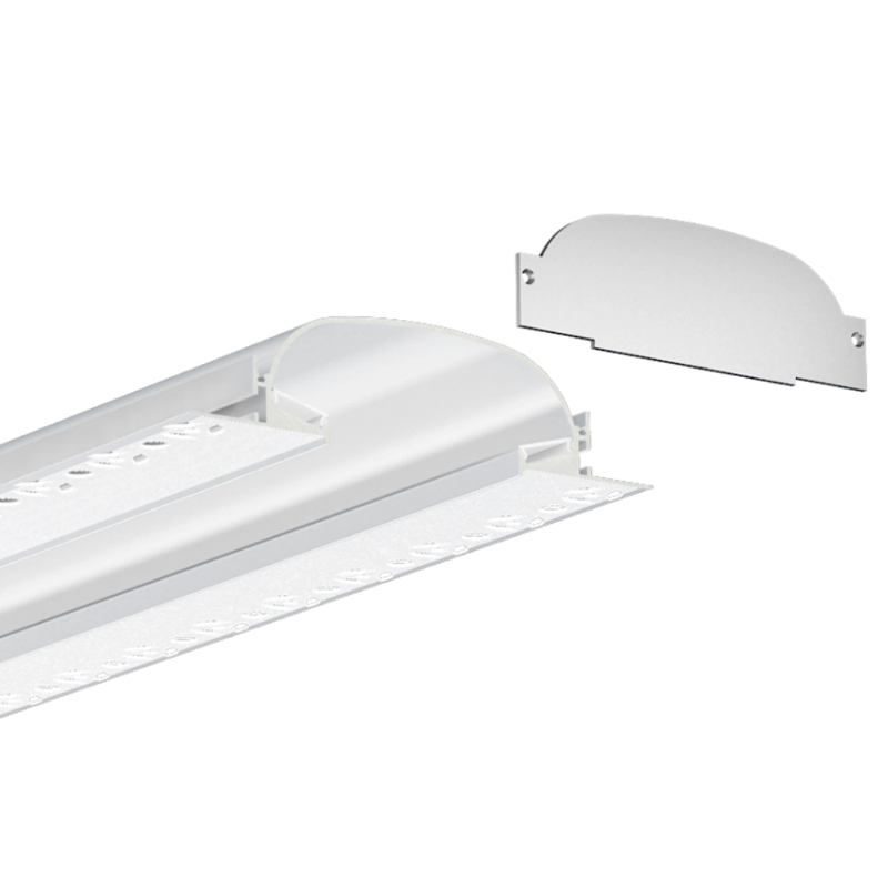 Large Plaster In Indirect Anti Glare LED Profile For 15mm Strip Lights